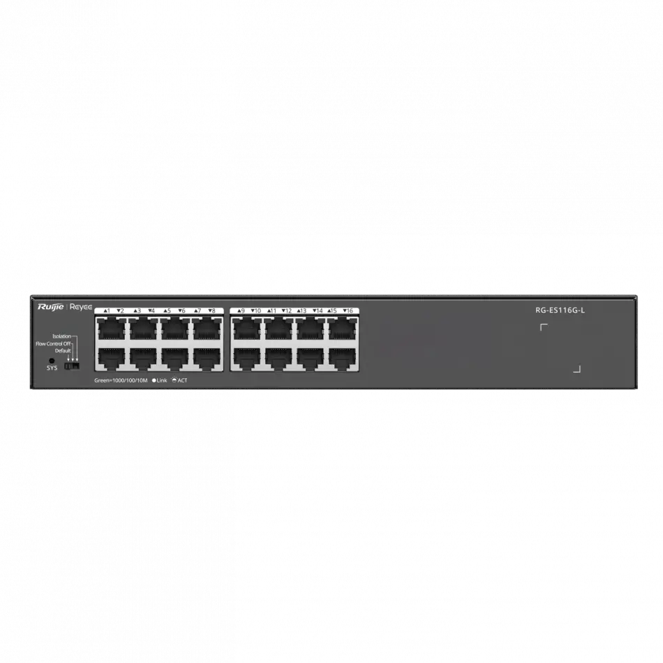 Ruijie-reyee Rg-es116g-l 16xge Yönetilemez Network Switch