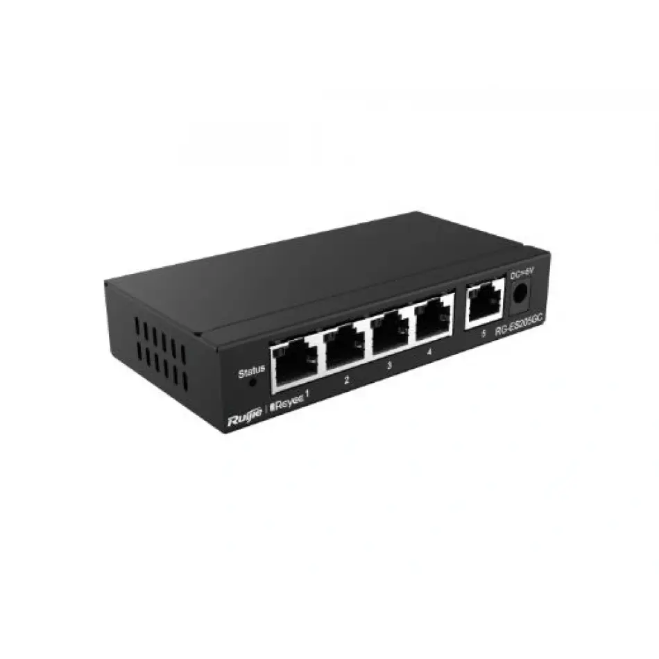 Ruijie-reyee Rg-es205gc-p 4xge-1xge Uplink Yönetilebilir 54w Poe Switch