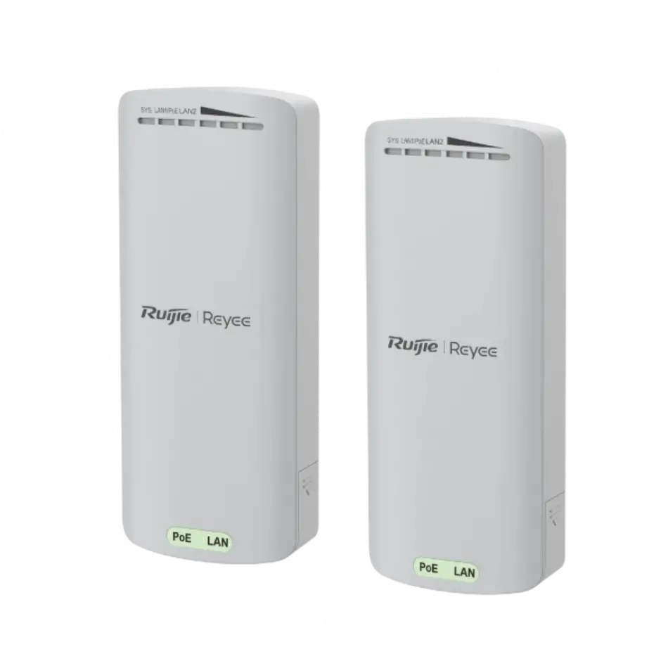 Ruıjıe Reyee Rg-est100-e, 2port, 300mbps, 2.4ghz, Pasif Poe, Dış Ortam, Noktadan Noktaya Ptp, Acces Point, Kutu İçeriği 2 Adet, (500m)