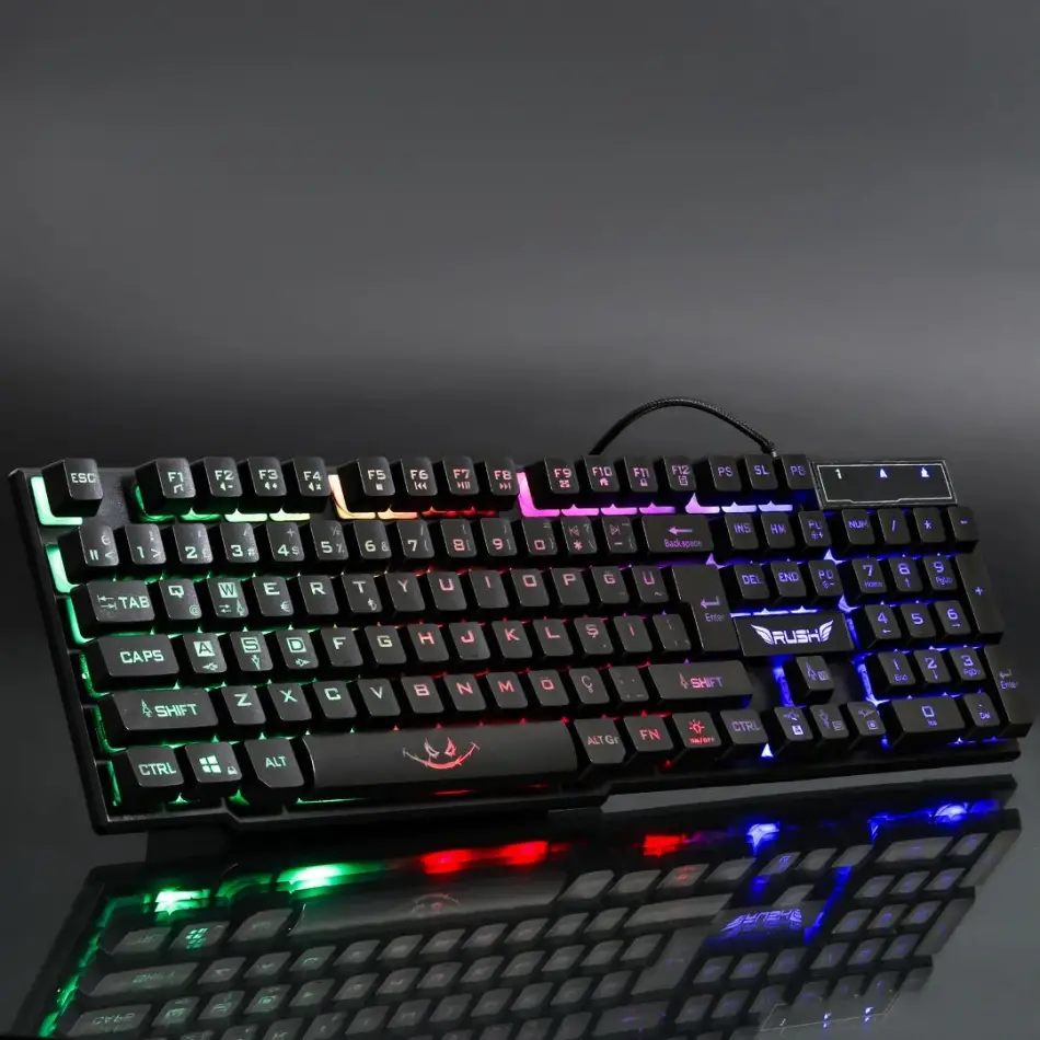 Rush Rk112 Q Usb Mekanik His İngilizce Klavye,siya