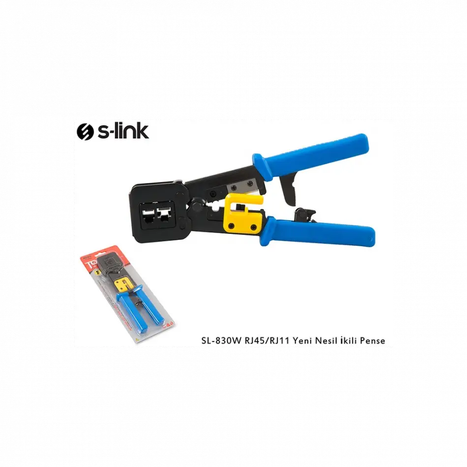 S-lınk Sl-830w, Rj45/rj11 İkili Pense,  Yeni Nesil Kablo Ucu Konnektör Sıkma Pensesi
