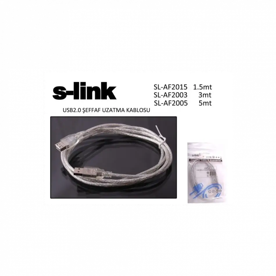 S-lınk Sl-af2003 Usb Uzatma Kablosu 3metre