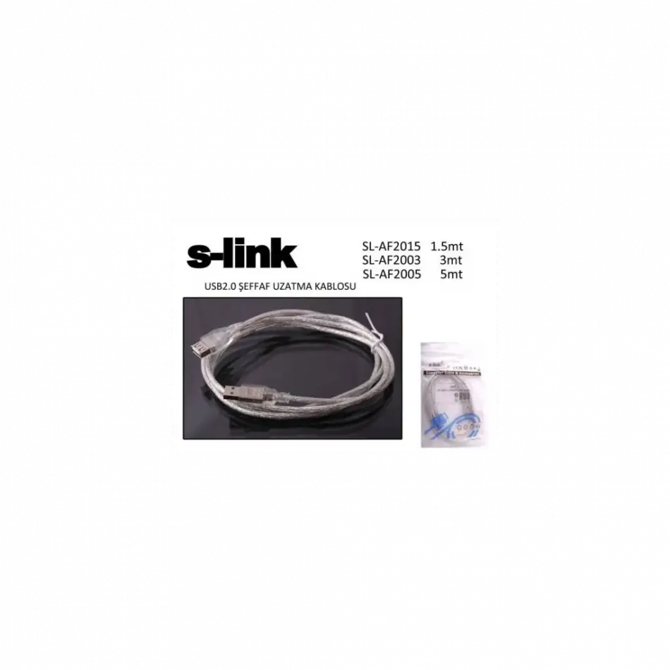S-link Sl-af2005 Usb Uzatma Kablosu , 5 Metre