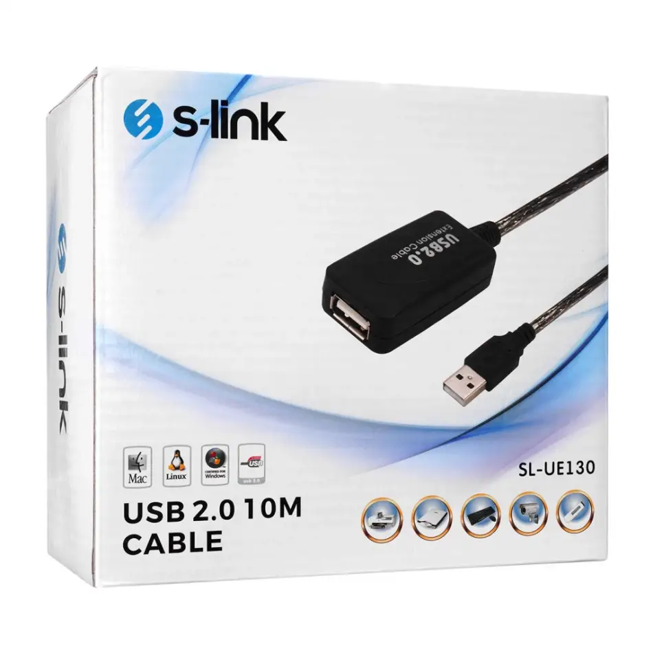 S-lınk Sl-ue130, Güçlendirilmiş Usb Uzatma Kablosu 10 Metre