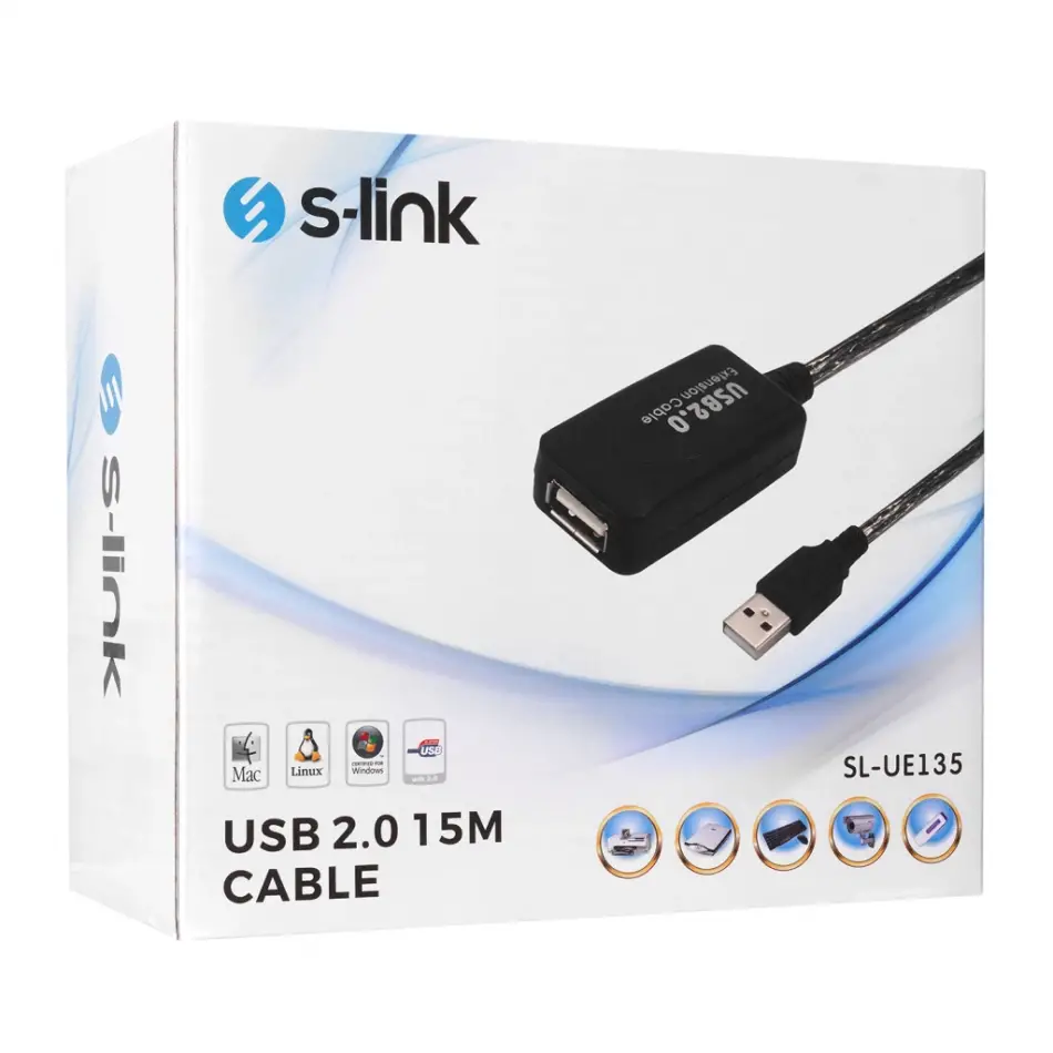 S-lınk Sl-ue135, Güçlendirilmiş Usb Uzatma Kablosu 15 Metre
