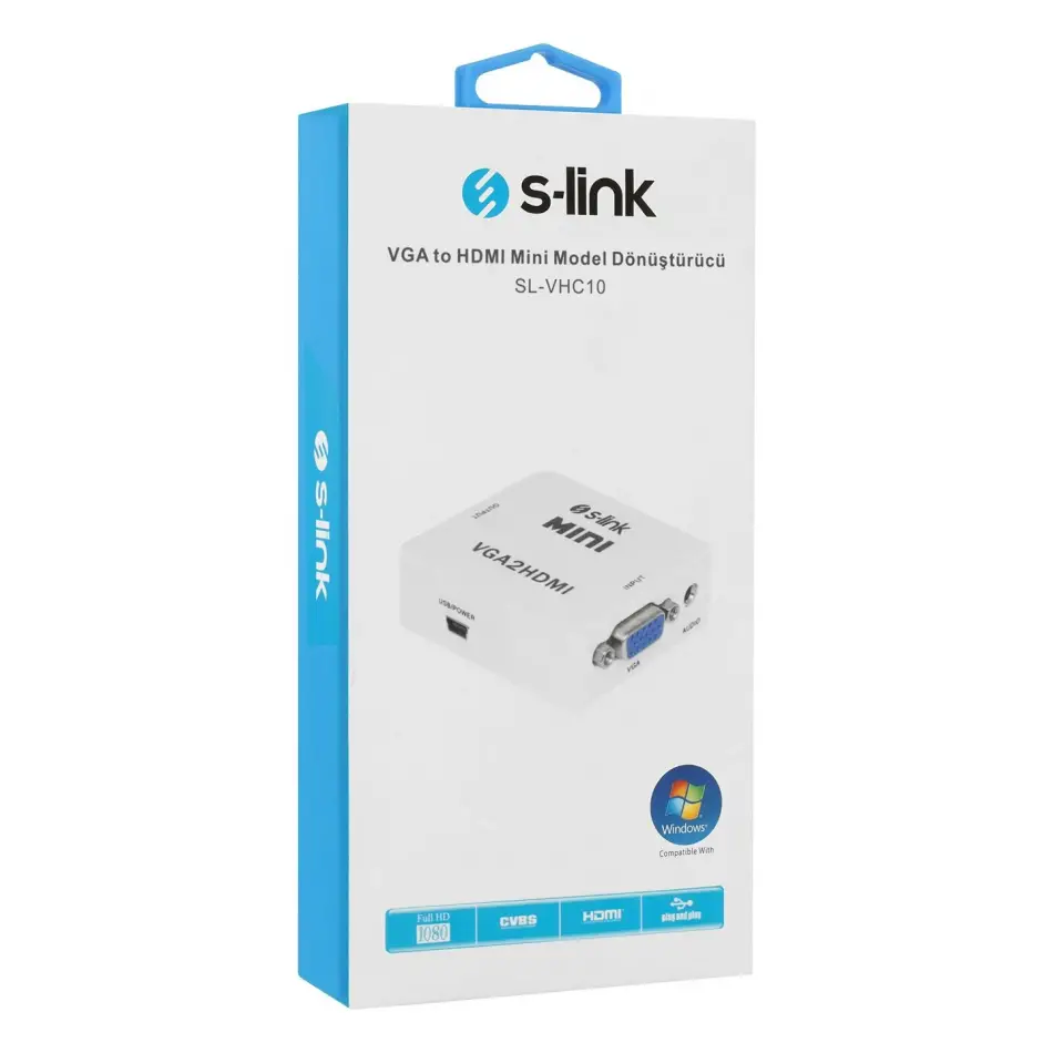 S-link Sl-vhc10 Vga => Hdmı Mini Çevirici