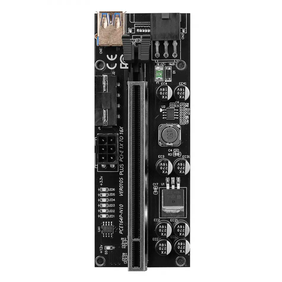 S-link Sl-xe20 Pcı-e1x=>sata 6p Bitcoin 10s Riser