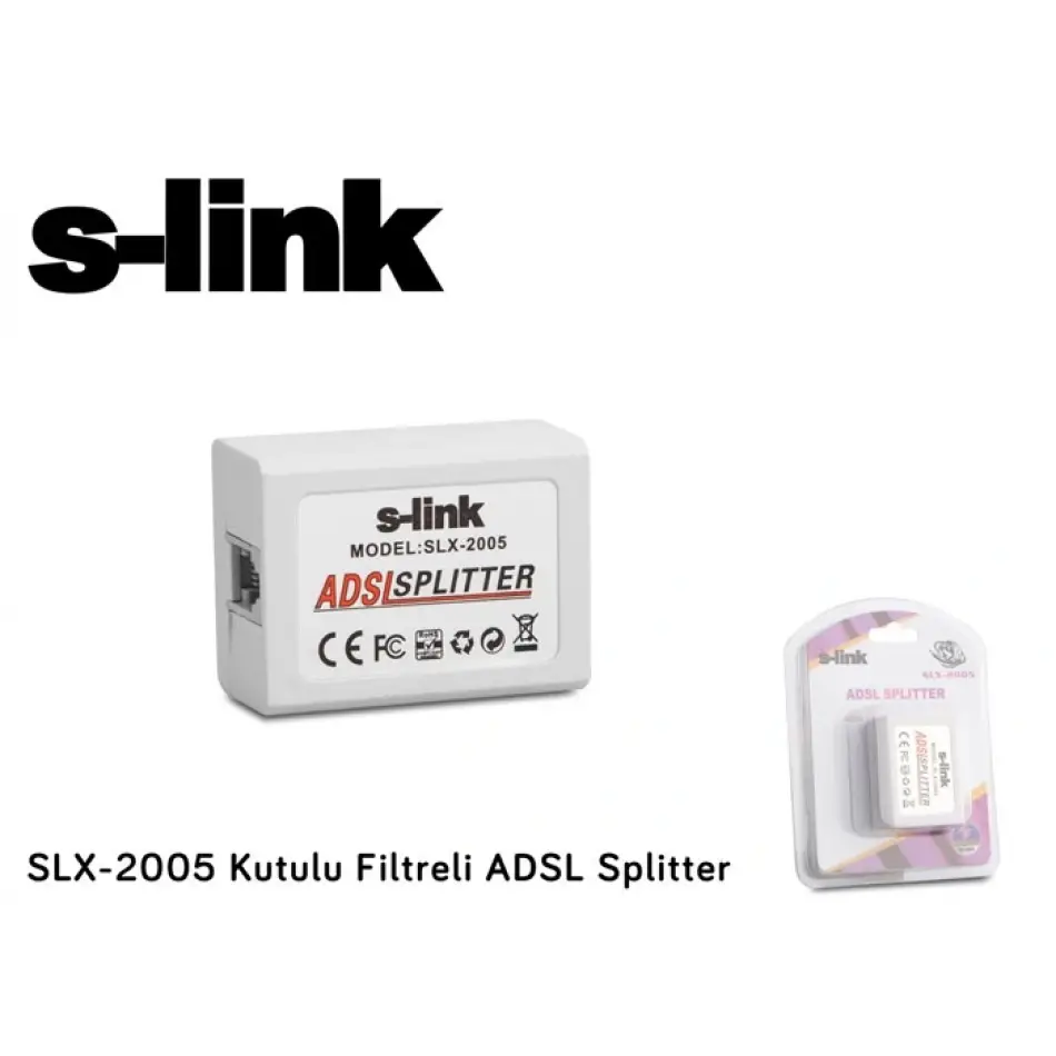 S-link Slx-2005 Adsl Filtreli Ve Kutulu Splitter