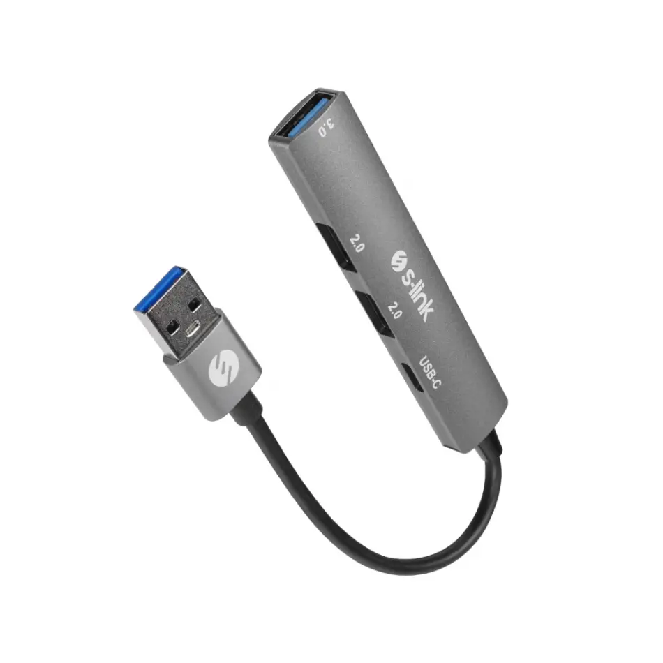 S-lınk Sw-u322, Usb3.0 To 2xusb 2.0, 1xusb 3.0, 1xtype-c, Metal, Usb Hub