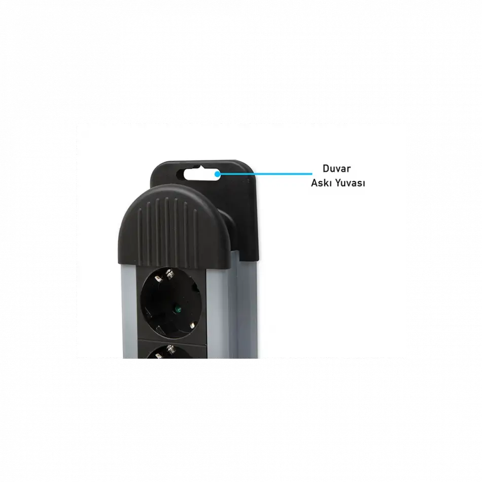 S-lınk Swapp Spgks05, 5 Soket, Akım Korumalı Priz, 1.5mt Kablo, 900 Joule (gri) %100 Bakır