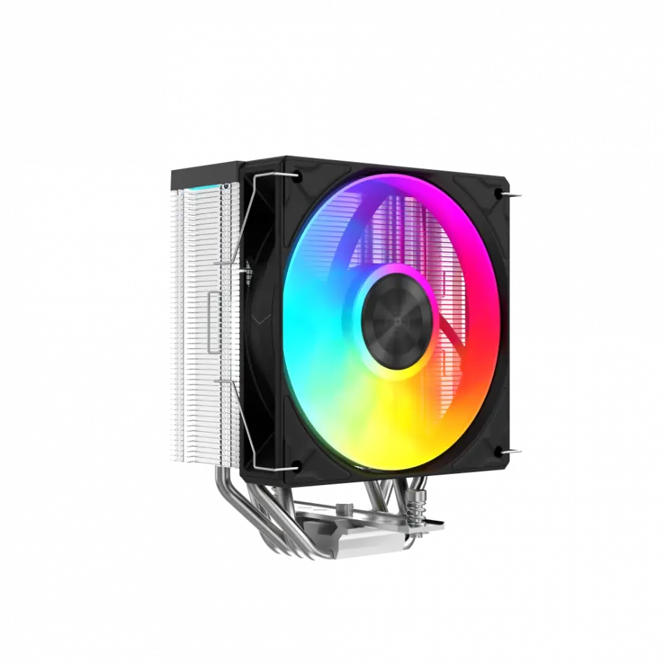 Sama A40l, Black, 1x120mm Argb Fan, Kule Tipi Hava Soğutma, 4 Adet Gelişmiş Kompozit Isı Borusu, Cpu Fan (amd Ve Intel Tüm İşlemciler İle Uyumlu)