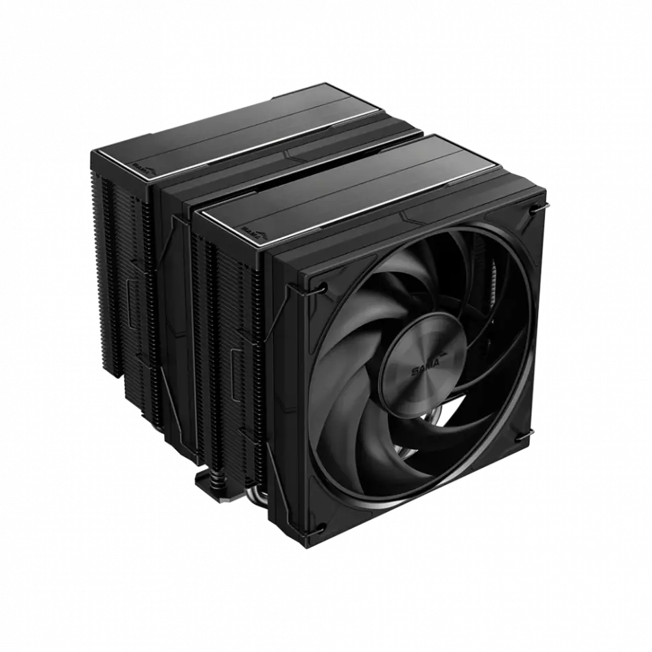 Sama A60b, Black, 2x120mm Mono Fan, Kule Tipi Hava Soğutma, 6 Adet Gelişmiş Siyah Kaplamalı Bakır Isı Borusu, Cpu Fan (amd Ve Intel Tüm İşlemciler İle Uyumlu)