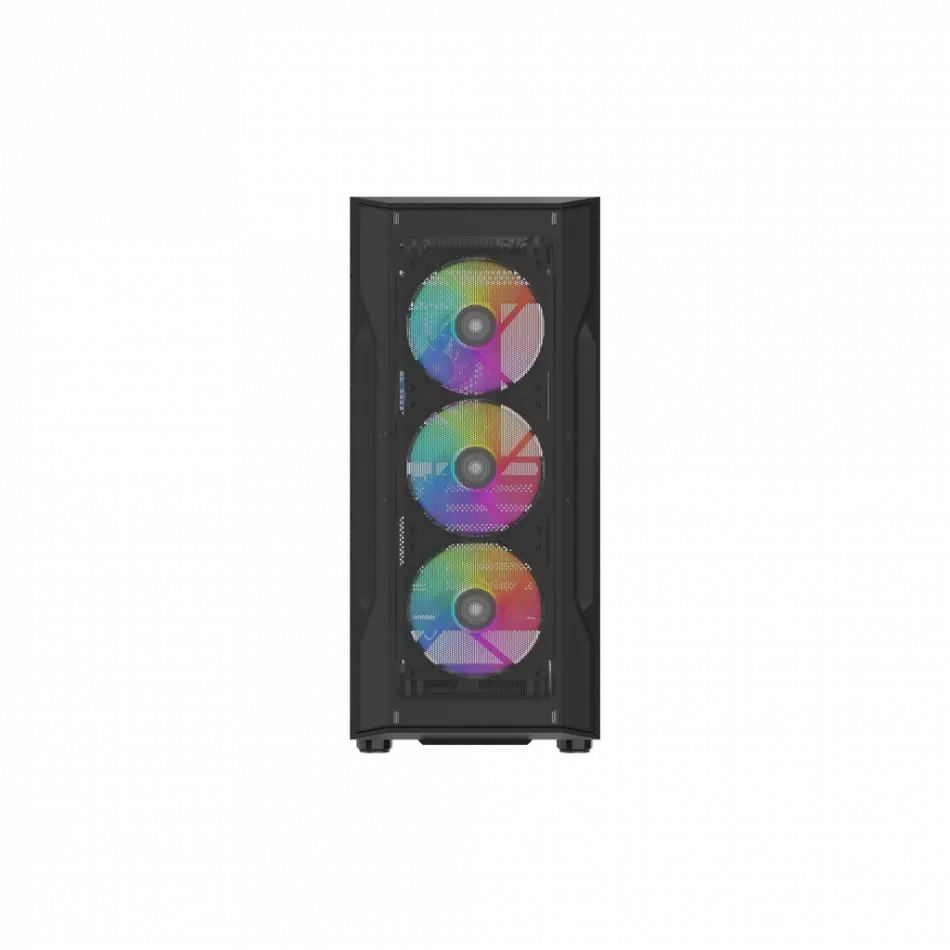 Sama S40bk Black, H700bk 700w, 80 Plus, Tempered Glass Panel, Mesh Ön Panel, Type-c, 4x120mm Argb Fan, Atx, Gamıng Kasa