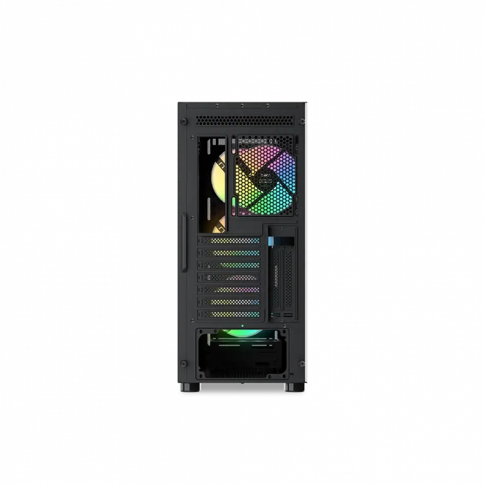 Sama S40bk Black, H700bk 700w, 80 Plus, Tempered Glass Panel, Mesh Ön Panel, Type-c, 4x120mm Argb Fan, Atx, Gamıng Kasa