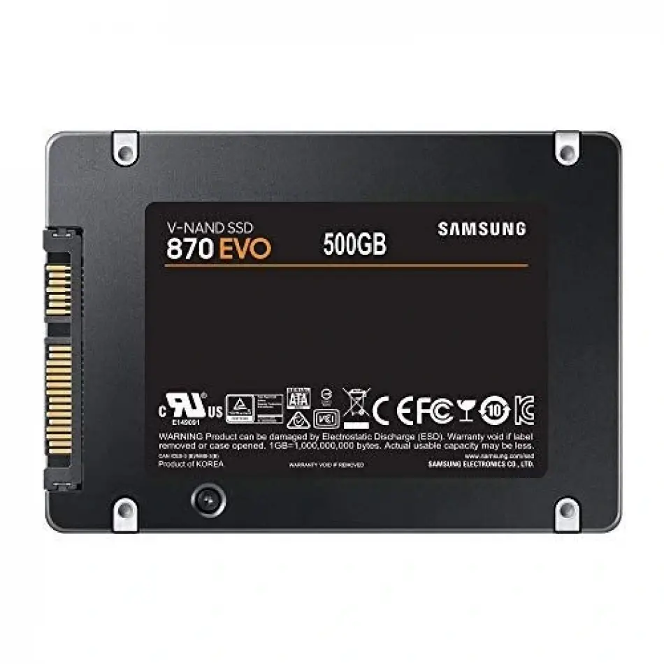Samsung 500gb 870 Evo 2,5 Mz-77e500bw 560/530mbs