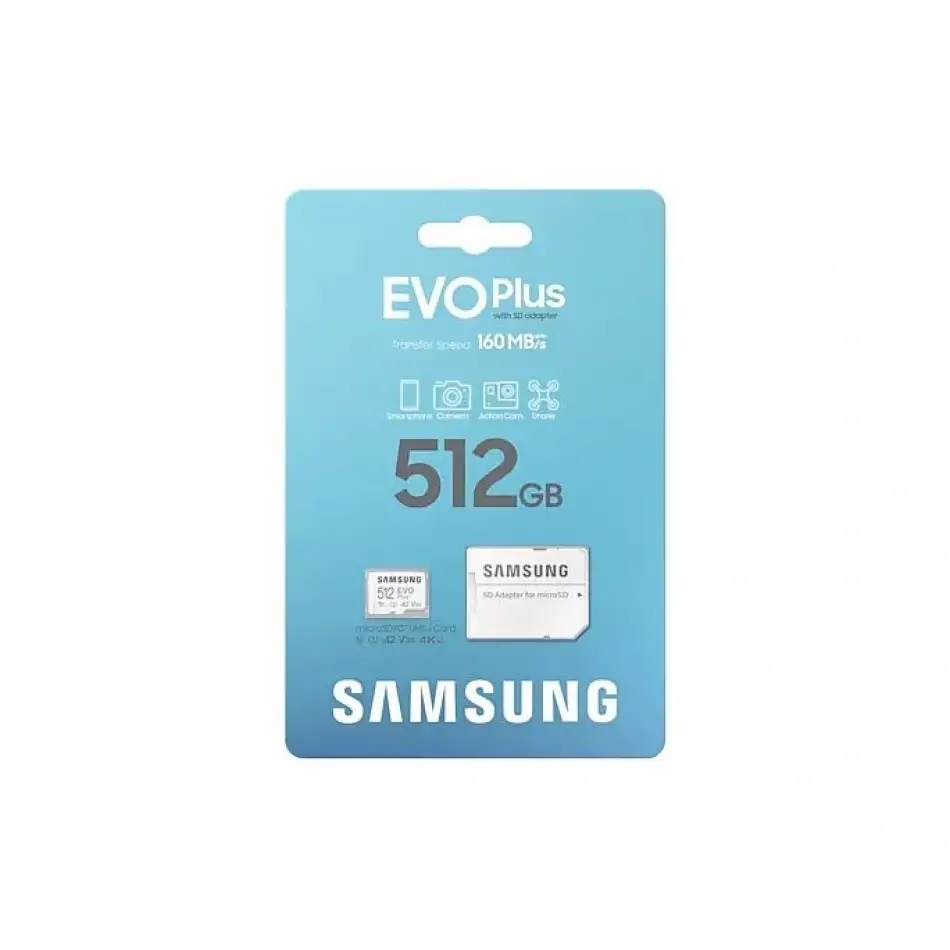 Samsung 512gb Micro Sd Evoplus Mb-mc512sa/tr