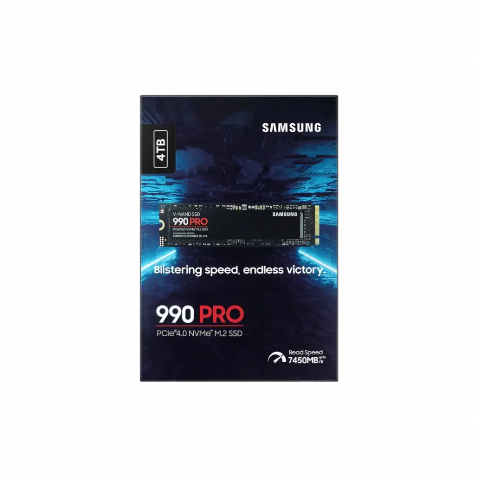 Samsung Mz-v9p4t0bw, 990 Pro, 4tb, 7450/6900, Gen4, Nvme Pcıe M.2 2280, Ssd (türkiye Distribütörü Garantili)
