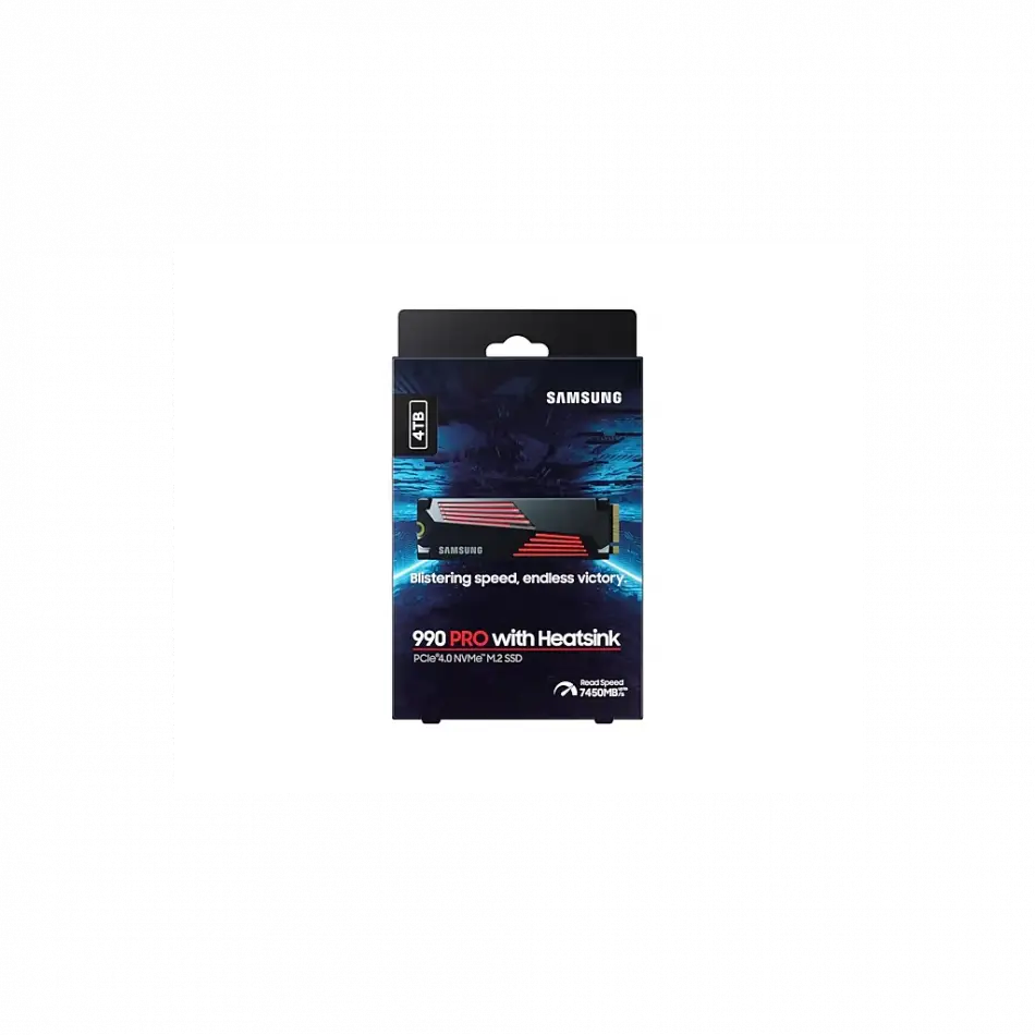Samsung Mz-v9p4t0cw, 990 Pro, 4tb, 7450/6900, Gen4, Nvme Pcıe M.2 2280, Ssd (soğutuculu) (türkiye Distribütörü Garantili)