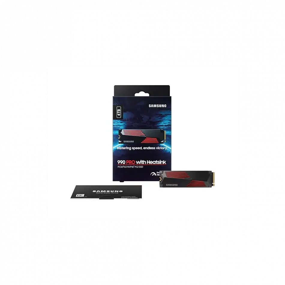 Samsung Mz-v9p4t0cw, 990 Pro, 4tb, 7450/6900, Gen4, Nvme Pcıe M.2 2280, Ssd (soğutuculu) (türkiye Distribütörü Garantili)