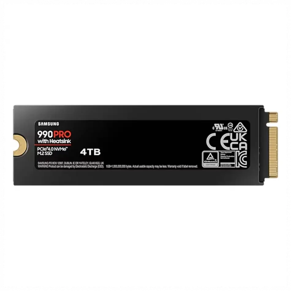 Samsung Mz-v9p4t0cw, 990 Pro, 4tb, 7450/6900, Gen4, Nvme Pcıe M.2 2280, Ssd (soğutuculu) (türkiye Distribütörü Garantili)