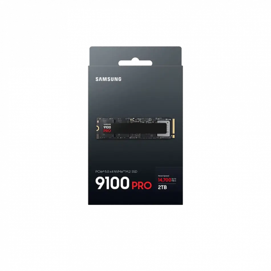 Samsung Mz-vap2t0bw, 9100 Pro, 2tb, 14700/13400, Gen5, Nvme Pcıe M.2 2280, Ssd (türkiye Distribütörü Garantili)