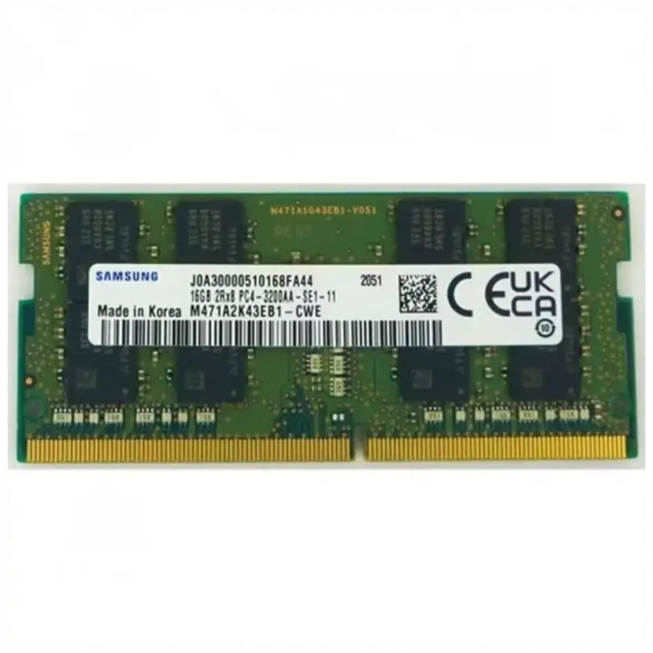 Samsung Samso3200/16, 16gb, Ddr4, 3200mhz,  1.2v Notebook Ram (m471a2g43db1-cwe)