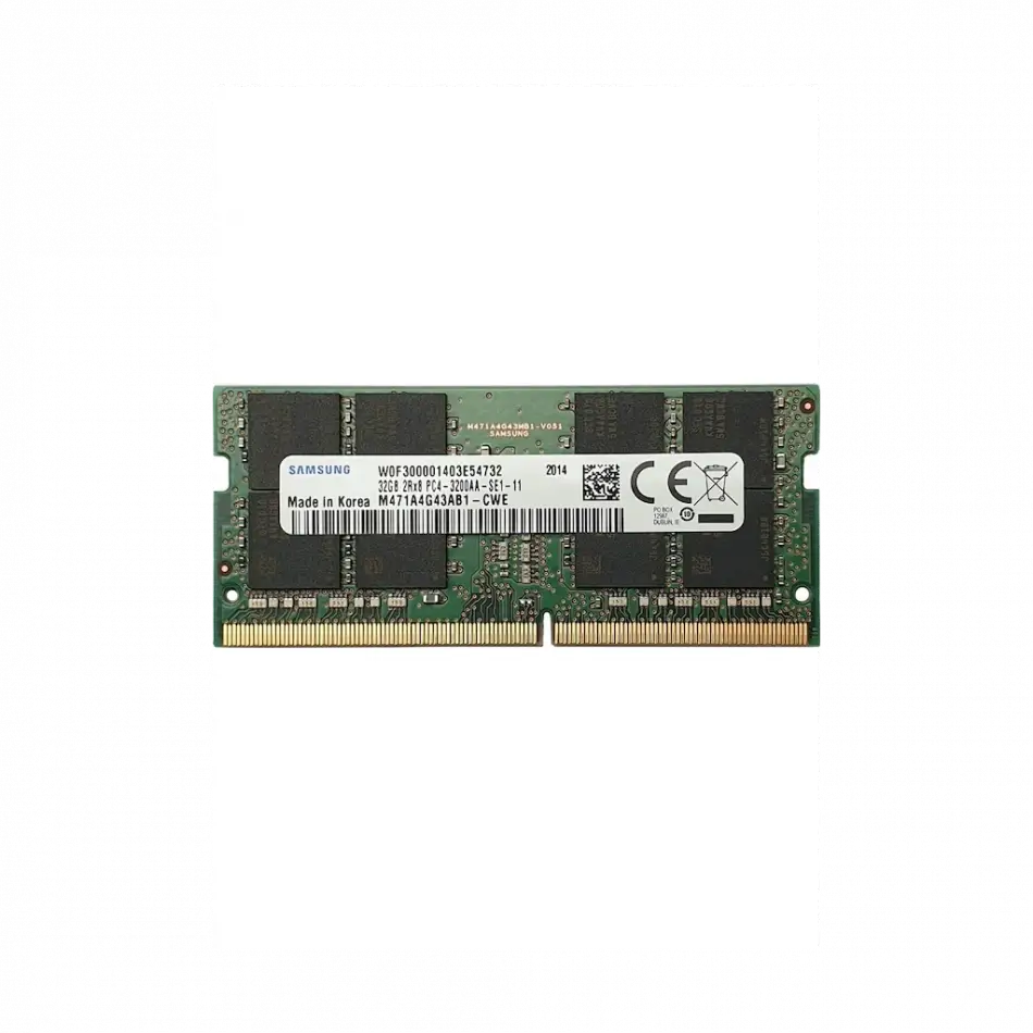 Samsung Samso3200/32, 32gb, Ddr4, 3200mhz,  1.2v Notebook Ram (m471a4g43ab1-cwe)