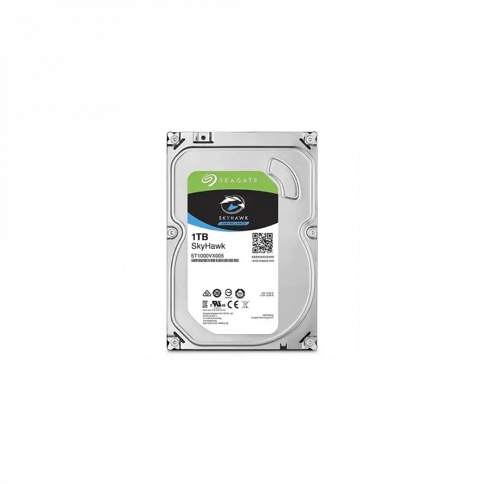 Seagate Skyhawk, St1000vx005, 3.5, 1tb, 64mb, 5900rpm, Güvenlik, Hdd
