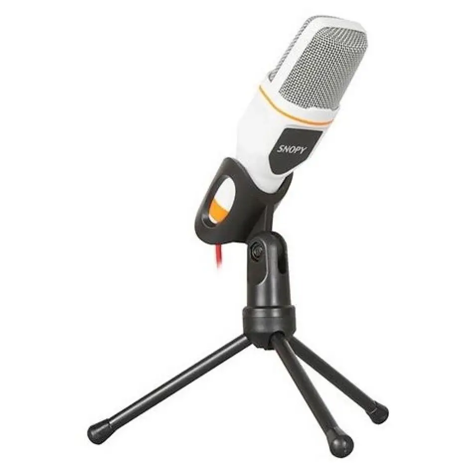 Snopy Sn-340m Masa Üstü Beyaz Led Mikrofon