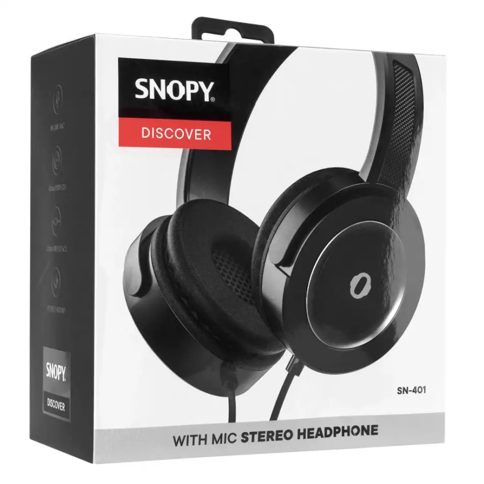 Snopy Sn-401, Dıscover, Kablolu, 3.5mm Jac, Güçlendirilmiş Bass, Gaming, Mikrofonlu, Kulaklık (gri)