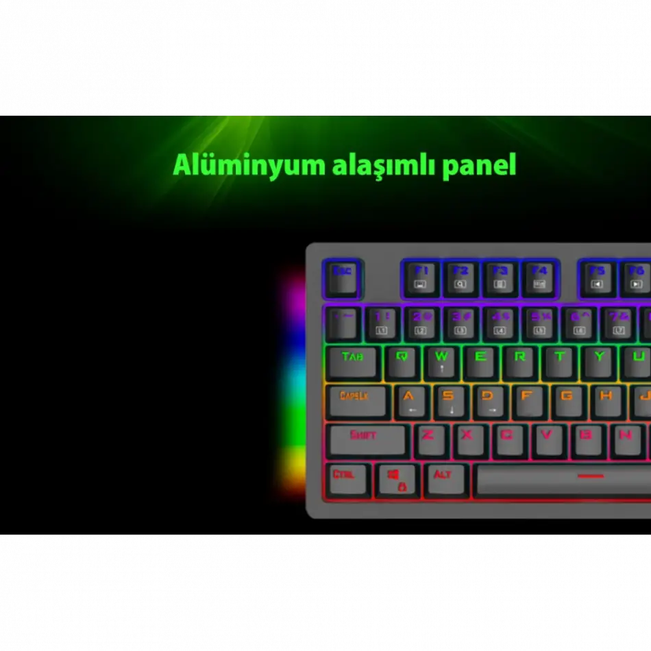 T-dagger Balı, T-tgk311, Usb Kablolu, Türkçe Q,  Rainbow Rgb, Mechanical, Blue Switch, Gaming Klavye (powered By Redragon)