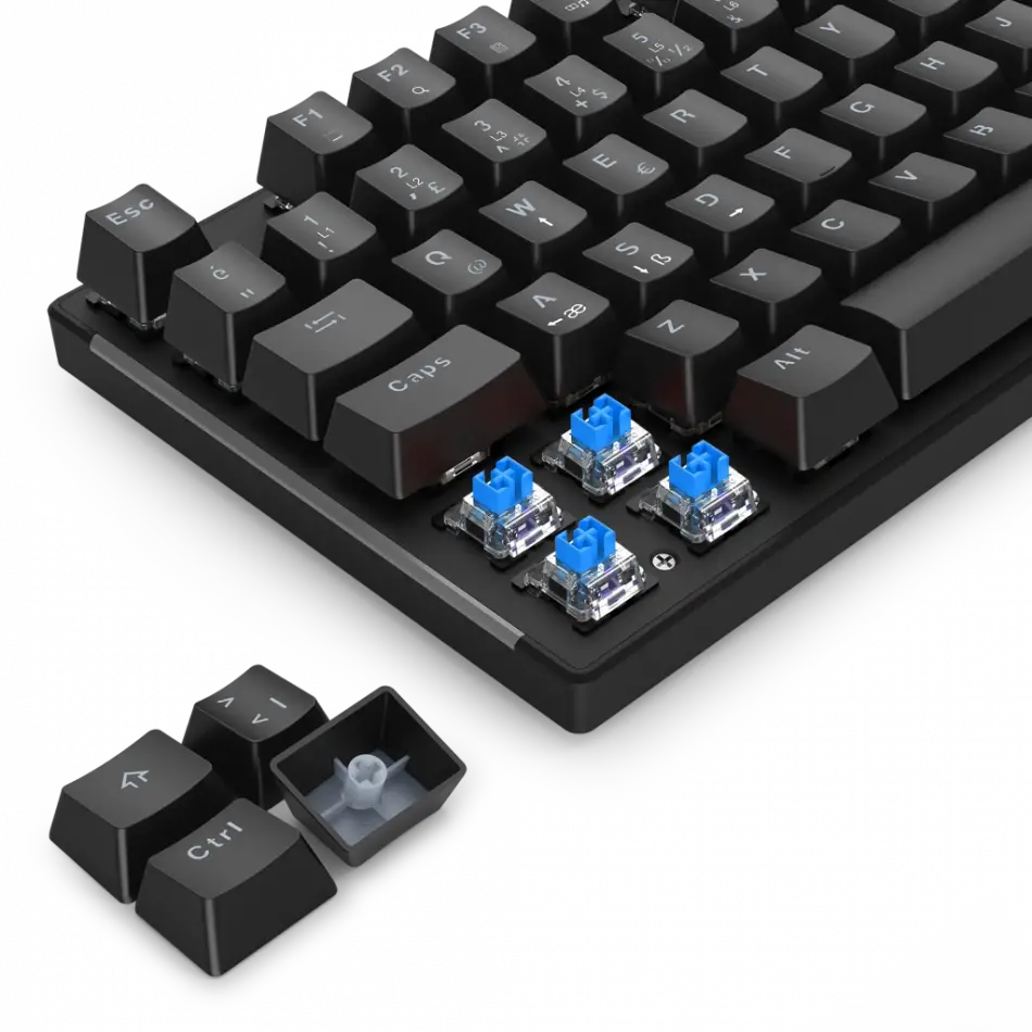 T-dagger Naxos, T-tgk310-bl, Usb Kablolu, Türkçe Q, Rainbow Backlight, Blue Mekanik Switch, 104 Tuşlu, Gaming Klavye