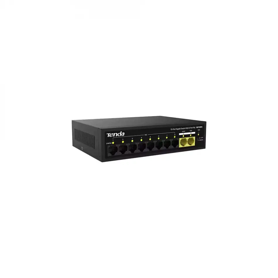Tenda S110gpc 10 Port 10/100/1000 Mbps Poe Swıtch