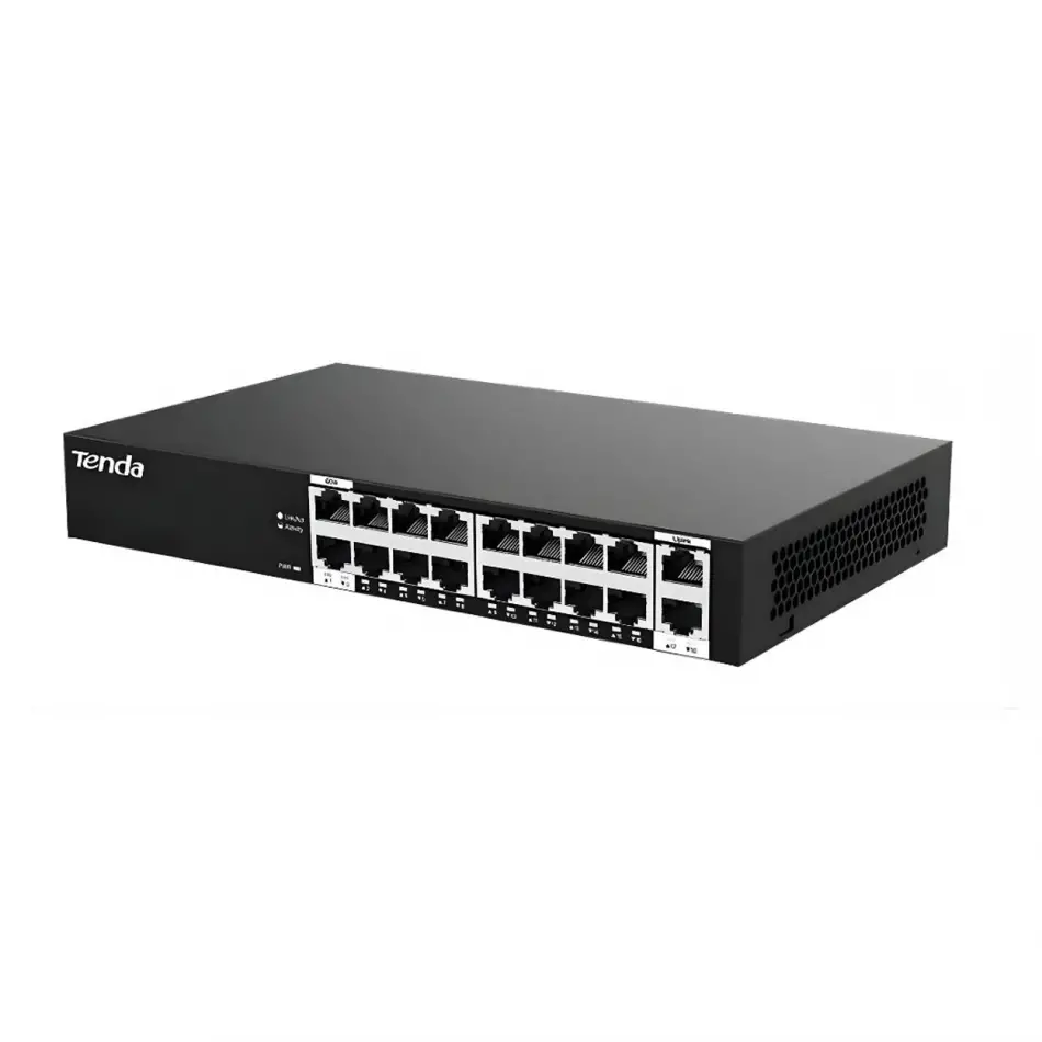 TENDA S218GPC-BH 18PORT YONETILEMEZ POE+ SWITCH