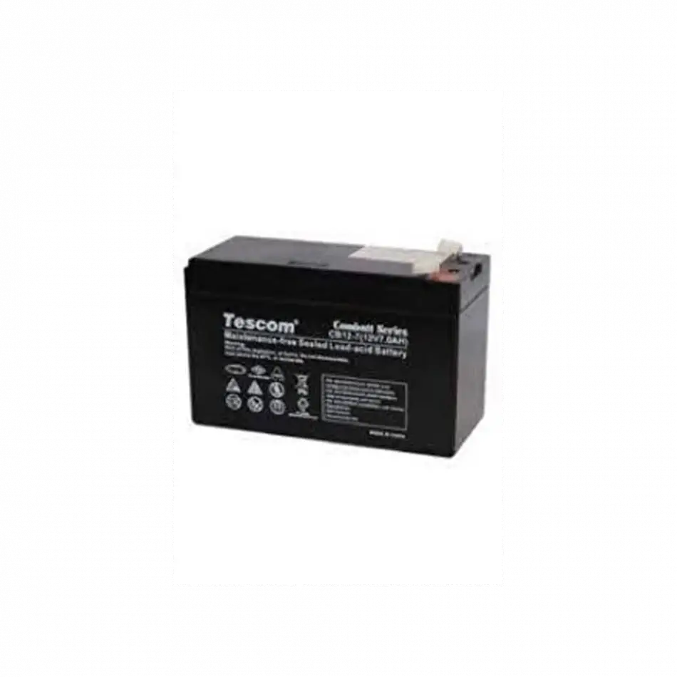 Tescom Combatt, Cbl12-7, 12v 7ah, Bakımsız,  Kuru Akü. Ups İçin Uygundur. (100012589)