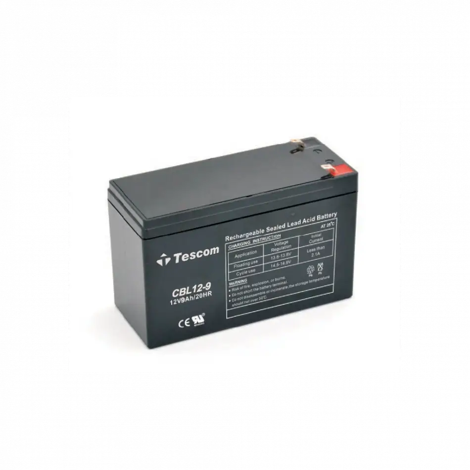 Tescom Combatt, Cbl12-9, 12v 9ah, Bakımsız,  Kuru Akü. Ups İçin Uygundur. (100012238)