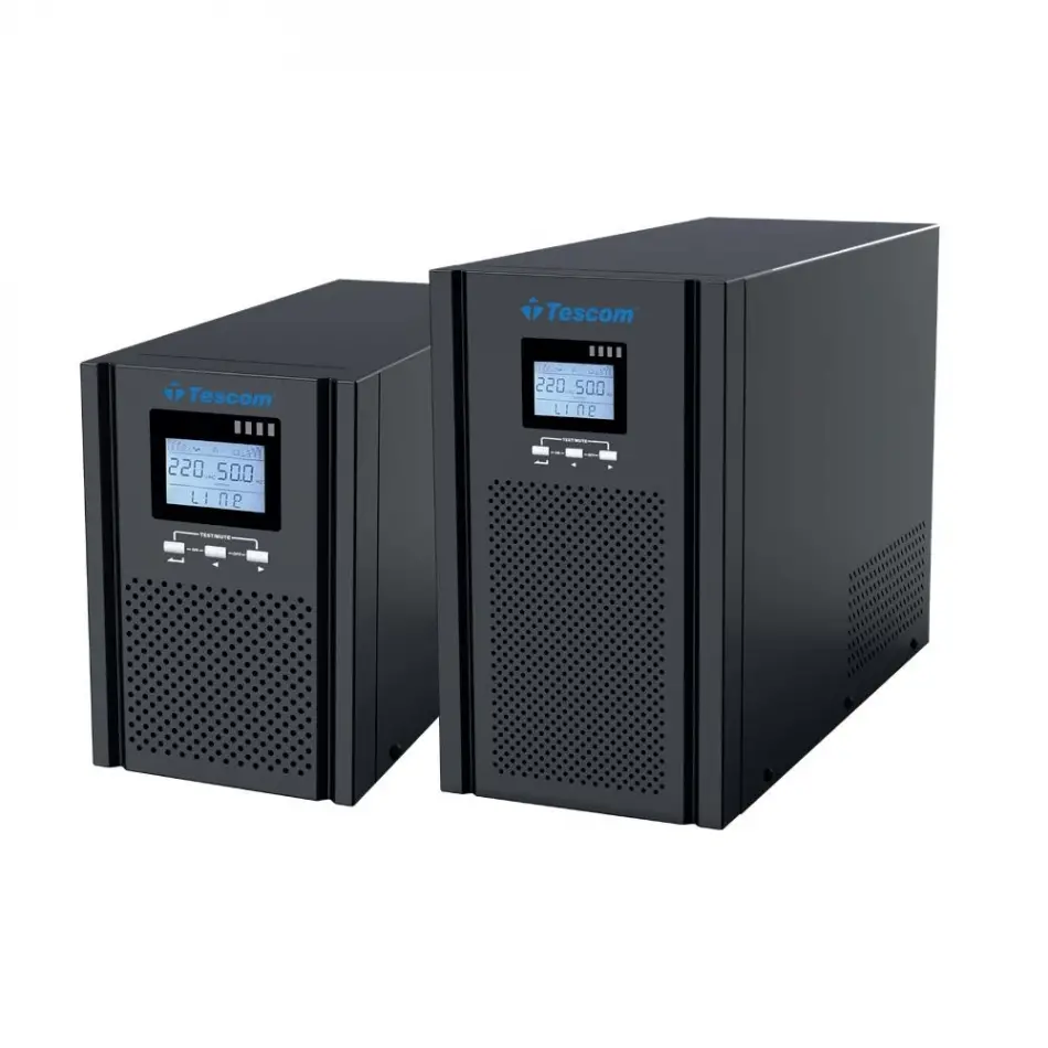 Tescom Teos+ 3kva 1f/1f (6x9ah) 5/10dk Lcd Onlıne Ups