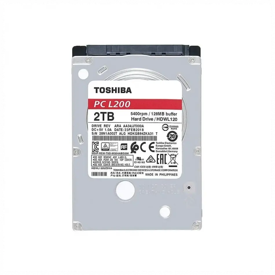 Toshıba L200, Hdwl120uzsva, 2.5, 2tb, 128mb 5400 Rpm, Notebook Hdd (türkiye Distribütörü Garantili)