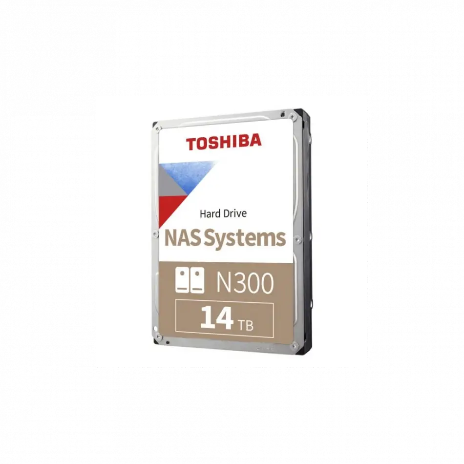 Toshıba N300, Hdwg51euzsva, 3.5, 14tb, 512mb 7200 Rpm, Sata3, 7/24 Nas, Server, Hdd (türkiye Distribütörü Garantili)