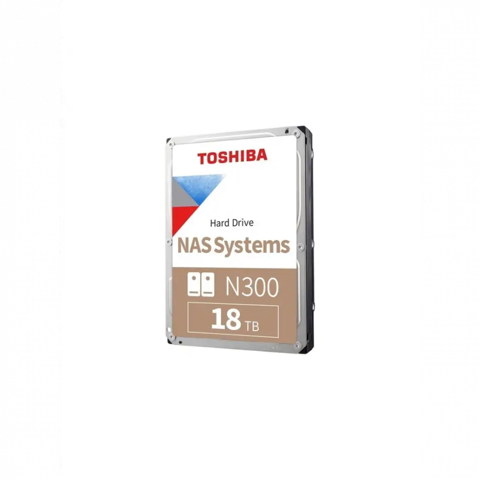 Toshıba N300, Hdwg51juzsva, 3.5, 18tb, 512mb 7200 Rpm, Sata3, 7/24 Nas, Server, Hdd (türkiye Distribütörü Garantili)