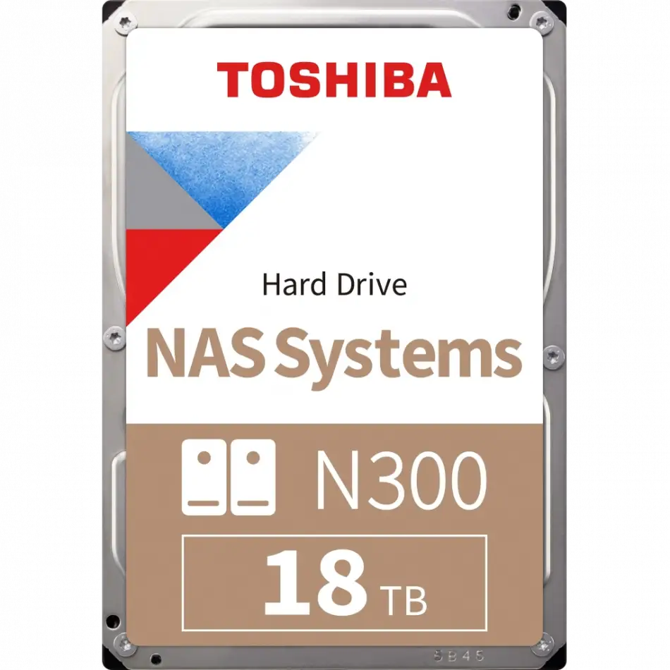 Toshıba N300, Hdwg51juzsva, 3.5, 18tb, 512mb 7200 Rpm, Sata3, 7/24 Nas, Server, Hdd (türkiye Distribütörü Garantili)