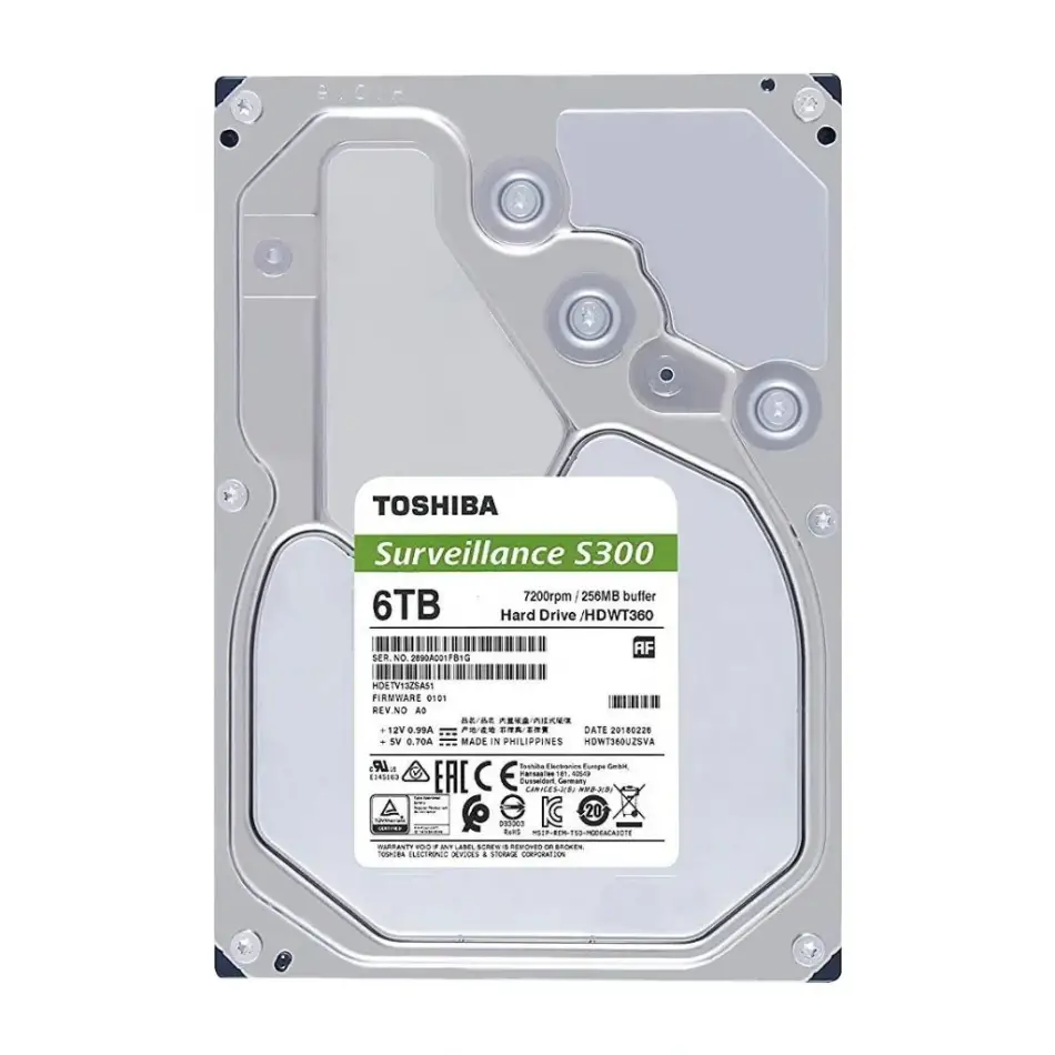 Toshiba S300 Seri Güvenlik Disk 6tb (hdwt860uzsva)