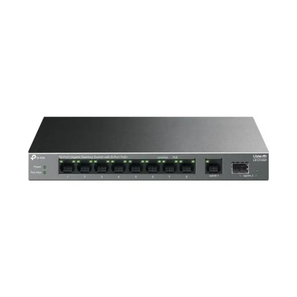 Tp Festa Ls1210gp 61w 8ge Poe Switch1sfp,1ge Uplin