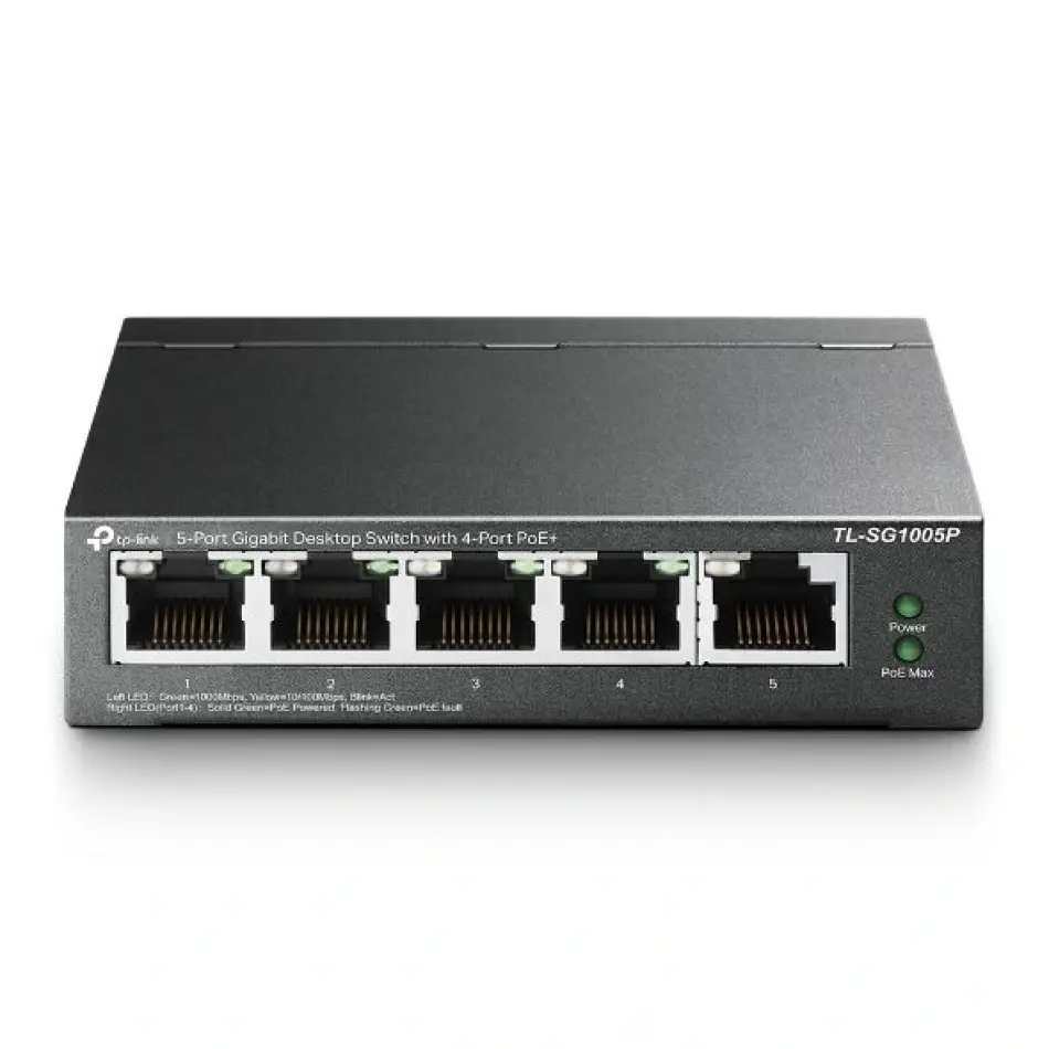 Tp Festa Tl-sg1005p 65w 5ge Switch,4ü Poe,metal