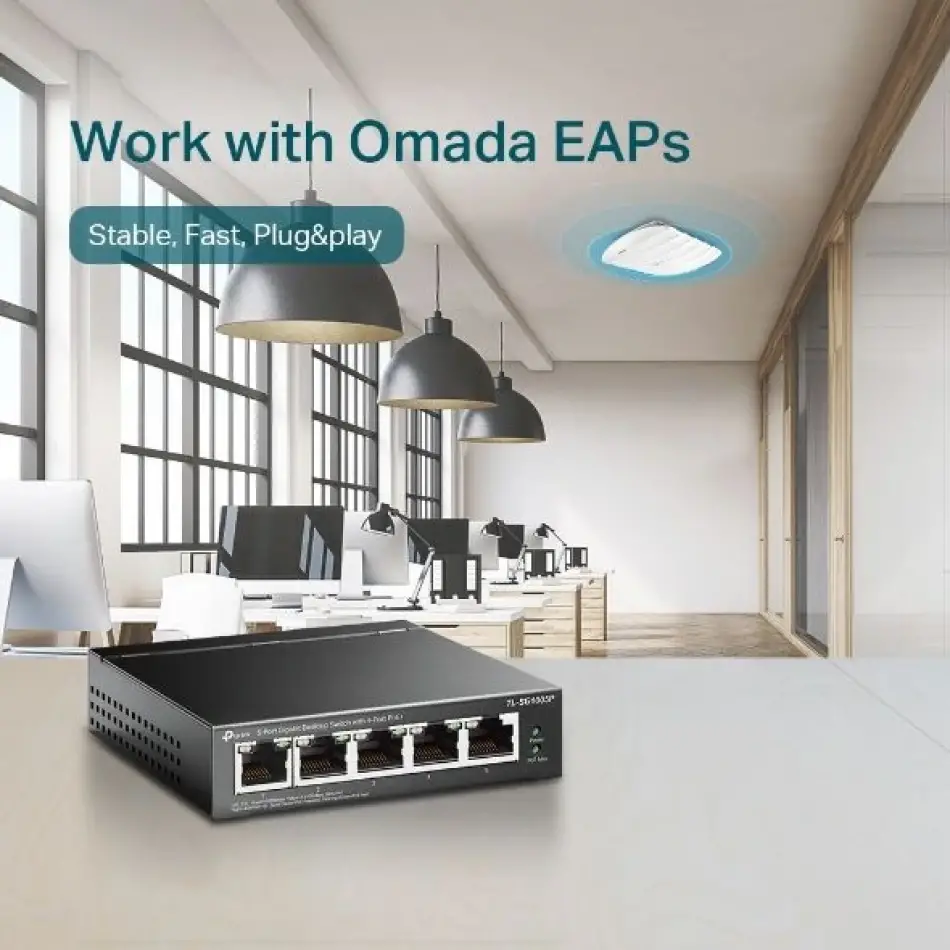 Tp Festa Tl-sg1005p 65w 5ge Switch,4ü Poe,metal