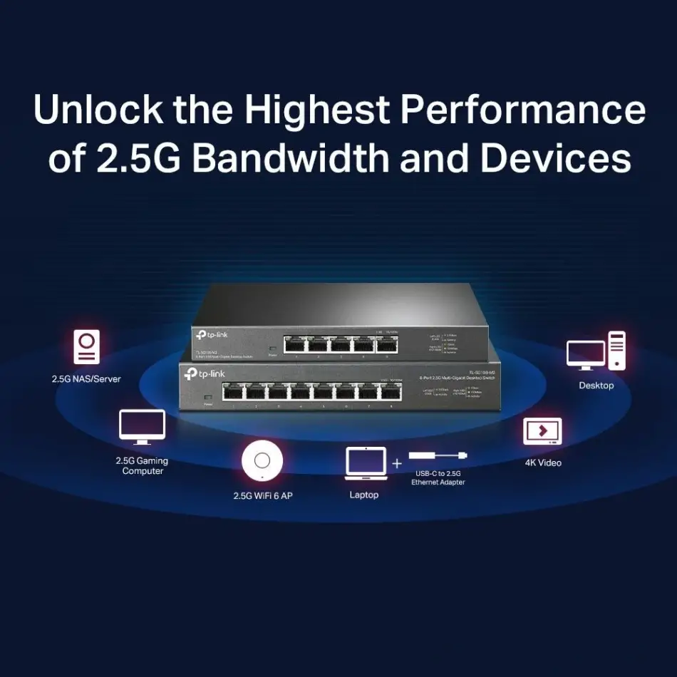 Tp Festa Tl-sg105-m2 5li 2,5g Multi Gigabit Switc