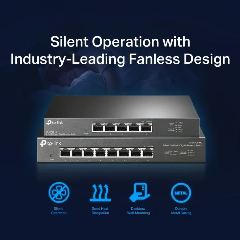 Tp Festa Tl-sg105-m2 5li 2,5g Multi Gigabit Switc