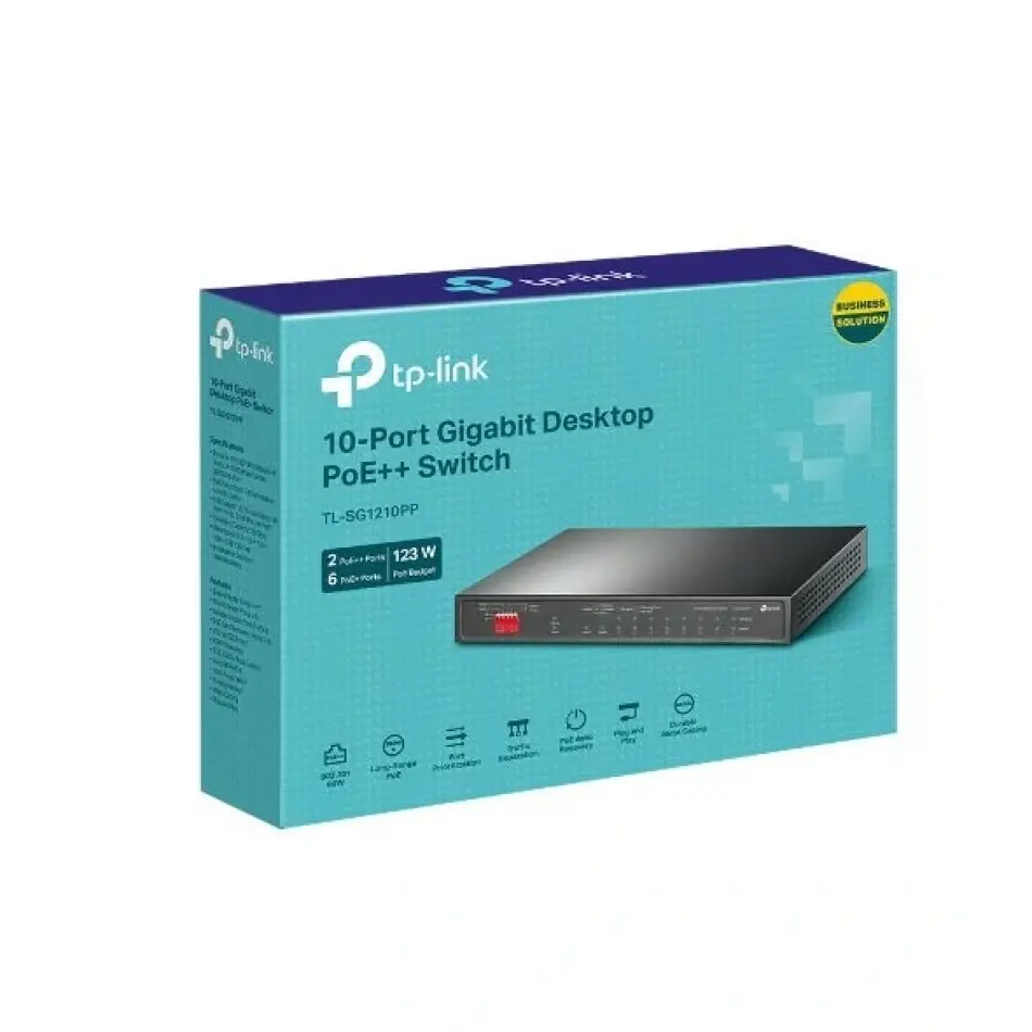 Tp Festa Tl-sg1210pp 123w 8ge Poe Switch,2ge Uplin