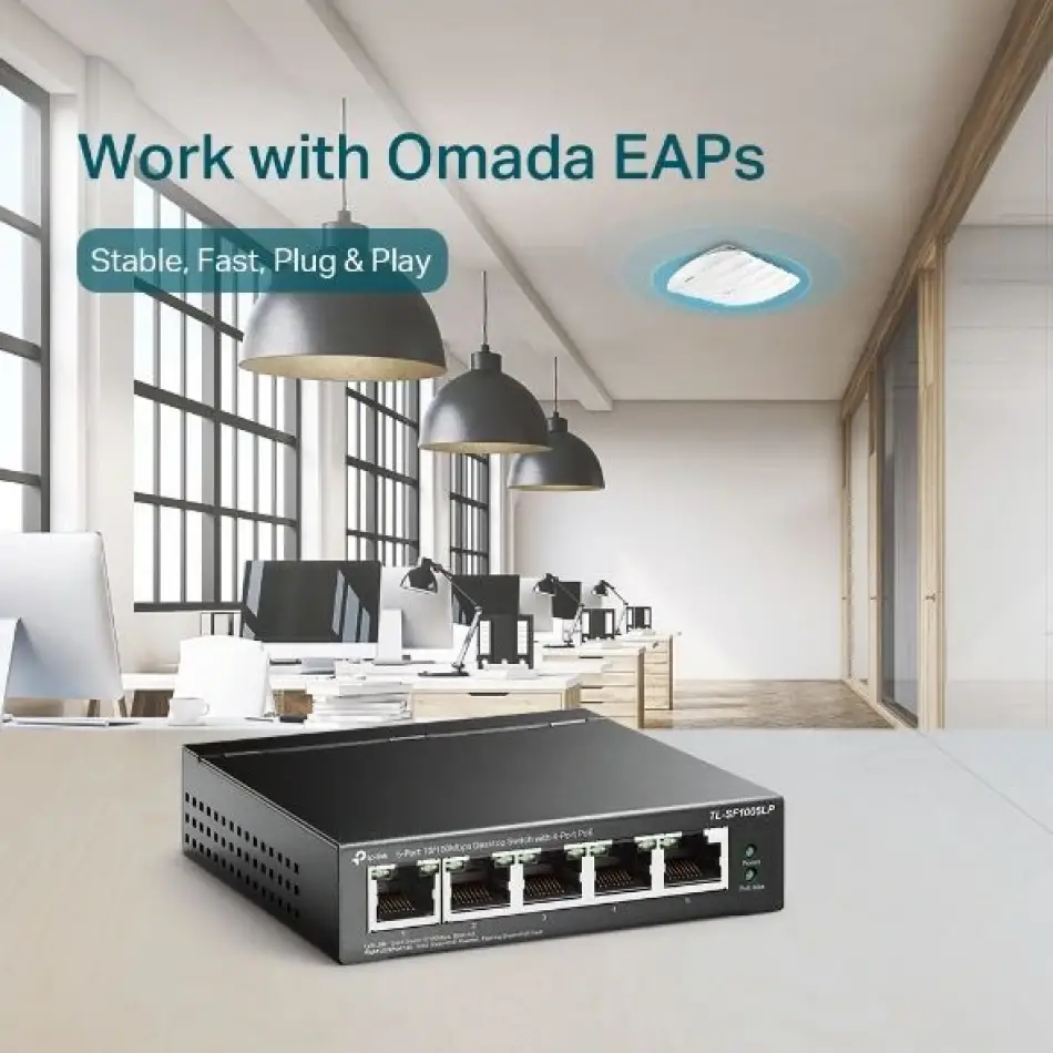 Tp Festatl-sf1005lp 4 1w 5fe Poe Switch,4ü Poe,25