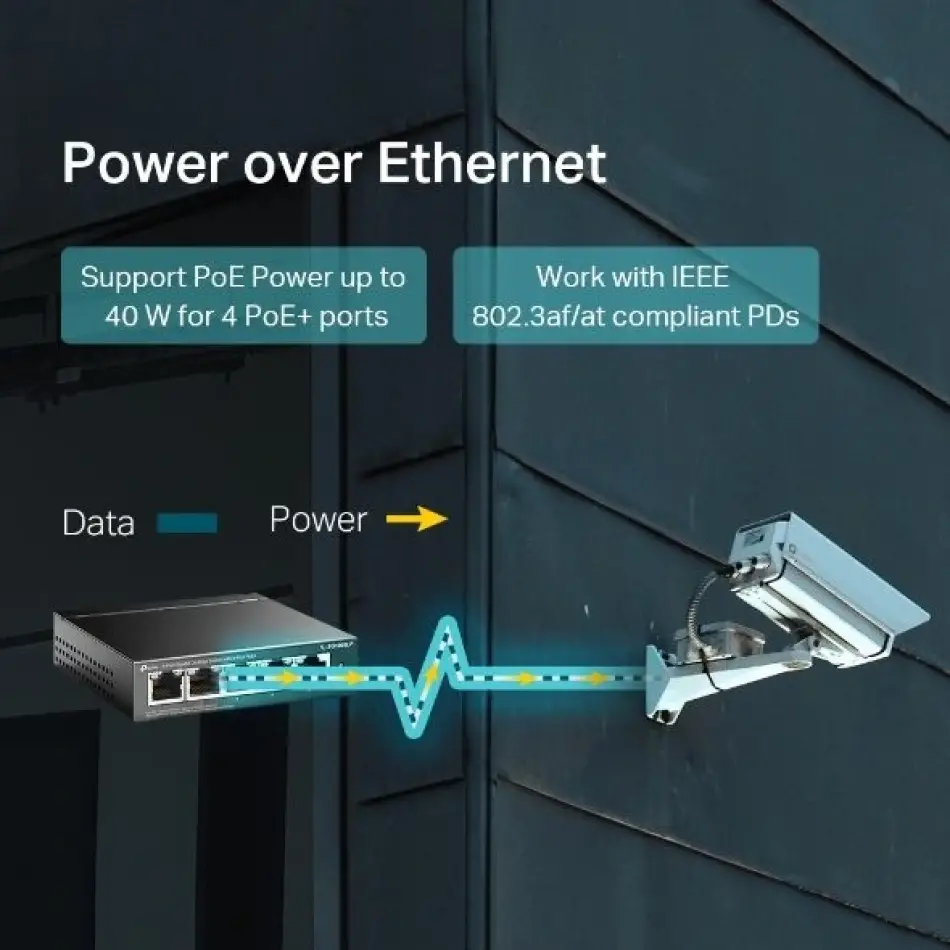 Tp Festatl-sg1005lp 40w 5ge Switch,4ü Poe,metal